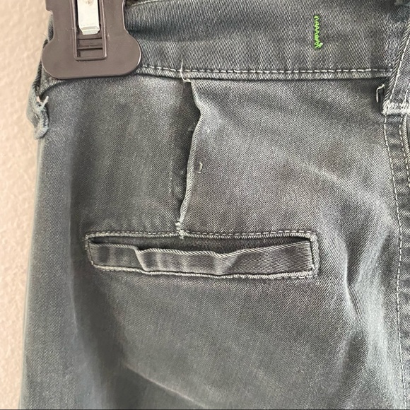 J Brand Dark Green Cargo Pants with Black Zippers - Picture 3 of 6